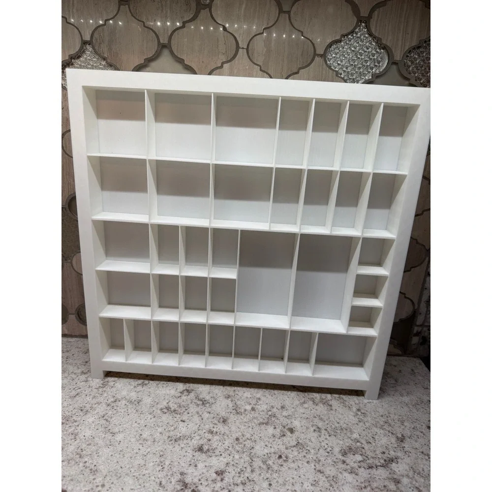 Trinket Shelf Tray Display 1:12 white 3D Printed Miniatures Dollhouse Minis 13.5